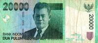 Indonésie 20.000 Rupiah INDONESIE - PICK 144 e - 20.000 RUPIAH - 2004/20... 2,50 EUR  + 3,20 EUR frais d'envoi