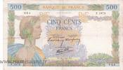 France 500 Francs F.32/12 - 500 FRANCS LA PAIX - 09/01/1941 - F.1879 -