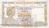 France 500 Francs F.32/06 - 500 FRANCS LA PAIX - 26/09/1940 - A.1018 -