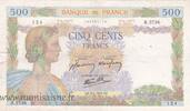 France 500 Francs F.32/34 - 500 FRANCS LA PAIX - 09/04/1942 - R.5736 -