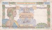 France 500 Francs F.32/10 - 500 FRANCS LA PAIX - 05/12/1940 - Z.1550 -