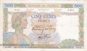 France 500 Francs F.32/04 - 500 FRANCS LA PAIX - 11/07/1940 - G.615 -