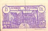 ESPAGNE - ALCANIZ - CONSEIL MUNICIPAL - 25 CENTIMES New
