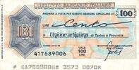 Italie 100 Lire ITALIE - TORINO - INSTITUTION BANCAIRE - 100 LIRE - 1976 -