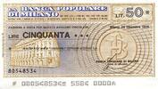 Italie 50 Lire ITALIE - MILAN - BANQUE POPULAIRE - 50 LIRE - 1976 -