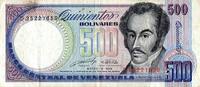 Venezuela 500 Bolivares VENEZUELA - PICK 67 c - 500 BOLIVARES - 16/03/1989 -