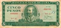 Cuba 5 Pesos CUBA - PICK 103 d - 5 PESOS - 1990 -