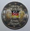 Allemagne 2 € commémorative ALLEMAGNE - 2 EURO 2013 J - Hambourg - TRAITÉ DE L'ELYSÉE - Couleur -