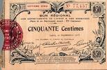 France 50 Centimes AISNE ET ARDENNES - BON REGIONAL - 50 CENTIMES - 19 SEPTEMBRE 1915 - SEPTIEME SERIE -