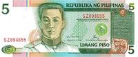 Philippines 5 Piso ohne Jahr PHILIPPINES - PICK 168 e - 5 PISO - NON DAT... 5,00 EUR  + 3,20 EUR frais d'envoi