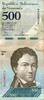 Venezuela 500 Bolivares VENEZUELA - PICK 94 a - 500 BOLIVARES - 18/08/2016 - FRANCISCO DE MIRANDO - DAUPHINS -