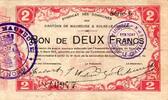 France 2 Francs 59 - MAUBEUGE - SOLRE-LE-CHATEAU - BON DE 2 FRANCS - 11/03/1915 -