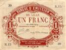 France 1 Franc 59 - LILLE - BANQUE D'EMISSION - 1 FRANC - 17/08/1914 -