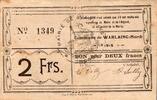 France 2 Francs 59870 - WARLAING - BON POUR - 2 FRANCS - 1915 -