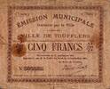 France 5 Francs 59390 - TOUFFLERS - 5 FRANCS - 11/09/1914 -