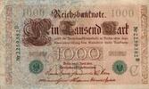 Allemagne 1.000 Mark ALLEMAGNE - PICK 45 b - 1000 MARK - 21/4/1910 - SERIE 7 CHIFFRES -