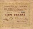 France 5 Francs 59194 - RACHES - BONS COMMUNAUX - CINQ FRANCS - 2/11/1914 - SERIE B -