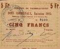 France 5 Francs 59283 - RAIMBEAUCOURT - BONS COMMUNAUX - 5 FRANCS - 14/11/1914 - SERIE B -