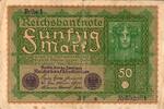 Allemagne 50 Mark ALLEMAGNE - PICK 66 - 50 MARK - 24/06/1919 -