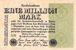 Allemagne 1 Million Mark ALLEMAGNE - PICK 102 a - 1 MILLION MARK - 09/08/1923 -