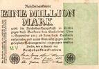 Allemagne 1 Million Mark ALLEMAGNE - PICK 102 a - 1 MILLION MARK - 09/08/1923 -