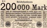 Allemagne 200.000 Mark ALLEMAGNE - PICK 100 - 200.000 MARK - 09/08/1923 -