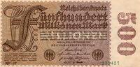 Allemagne 500.000.000 Mark ALLEMAGNE - PICK 110 d - 500.000.000 MARK - 01/09/1923 -