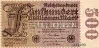 Allemagne 500.000.000 Mark ALLEMAGNE - PICK 110 d - 500.000.000 MARK - 01/09/1923 -