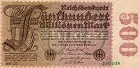 Allemagne 500.000.000 Mark ALLEMAGNE - PICK 110 d - 500.000.000 MARK - 01/09/1923 -