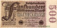 Allemagne 500.000.000 Mark ALLEMAGNE - PICK 110 b - 500.000.000 MARK - 01/09/1923 -