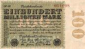 Allemagne 100 Millionen mark ALLEMAGNE - PICK 107 f - 100 MILLIONEN MARK - 22/08/1923 -