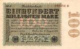 Allemagne 100 Millionen mark ALLEMAGNE - PICK 107 d - 100 MILLIONEN MARK - 22/08/1923 -