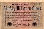 Allemagne 50.000.000 Mark ALLEMAGNE - PICK 109 b - 50 000 000 MARK - 01/09/1923 -