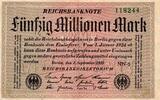Allemagne 50.000.000 Mark ALLEMAGNE - PICK 109 b - 50 000 000 MARK - 01/09/1923 -
