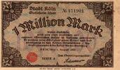 Allemagne 1 Million Mark ALLEMAGNE - STADT KÖLN - 1 MILLION MARK - 1923 - SERIE A -