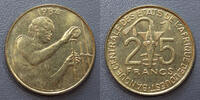 Afrique centrale 25 Francs ETATS DE L'AFRIQUE DE L'OUEST - KM 9 - 25 FRANCS 1984 - FAO -
