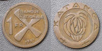 Congo 1 Franc CONGO - REPUBLIQUE DEMOCRATIQUE - KATANGA - KM 1 - 1 FRANC 1961 -