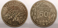 Cameroun 50 Francs AFRIQUE CENTRALE - CAMEROUN - KM 13 - 50 FRANCS 1960 - ELANDS DE DERBY -
