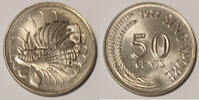 Singapour 50 Cent SINGAPOUR - KM 5 - 50 CENTS 1977 - rascasse volante -