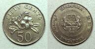 Singapour 50 Cents Singapour - 50 Cents 1989 - Allamanda jaune -