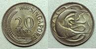 Singapour 20 Cents Singapour - 20 Cents 1980 - Espadon -