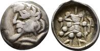 CENTRAL ASIA SOGDIANA Obol Samarkand (Pre–Ikhshid). AD 4th–5th century. Archer Series. -