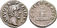 ROMAN EMPIRE Denarius Divus Antoninus Pius (died AD 161). Rome mint, c. AD 161 and later. -