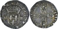 Louis XIII - 1/4 d'écu à la croix de face - 1619 Bayonne -