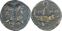 Dupondius ou As Rome Antique - Auguste et Agrippa - Dupondius ou As de Nîmes - Col Nem Crocodile -