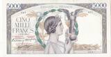 France 1938 5000 Francs Victoire - 08-12-1938 Série D.71-287 - TTB