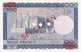 Mali 1960 1000 Francs - Président Modibo Keita - Mosquée Djenne - Spécimen - P.9s - PMG 65 EPQ NEUF