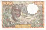 BCEAO  1000 Francs - Couple africains - Fleuve - ND (1980)- Lettre A (Côte d