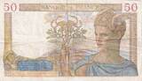 France 1938 50 Francs Cérès - 28-04-1938 - Série Q.8213 TTB