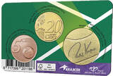 Pays-Bas  Richard Krajicek - Coincard 20 et 5 centimes 2021 BU